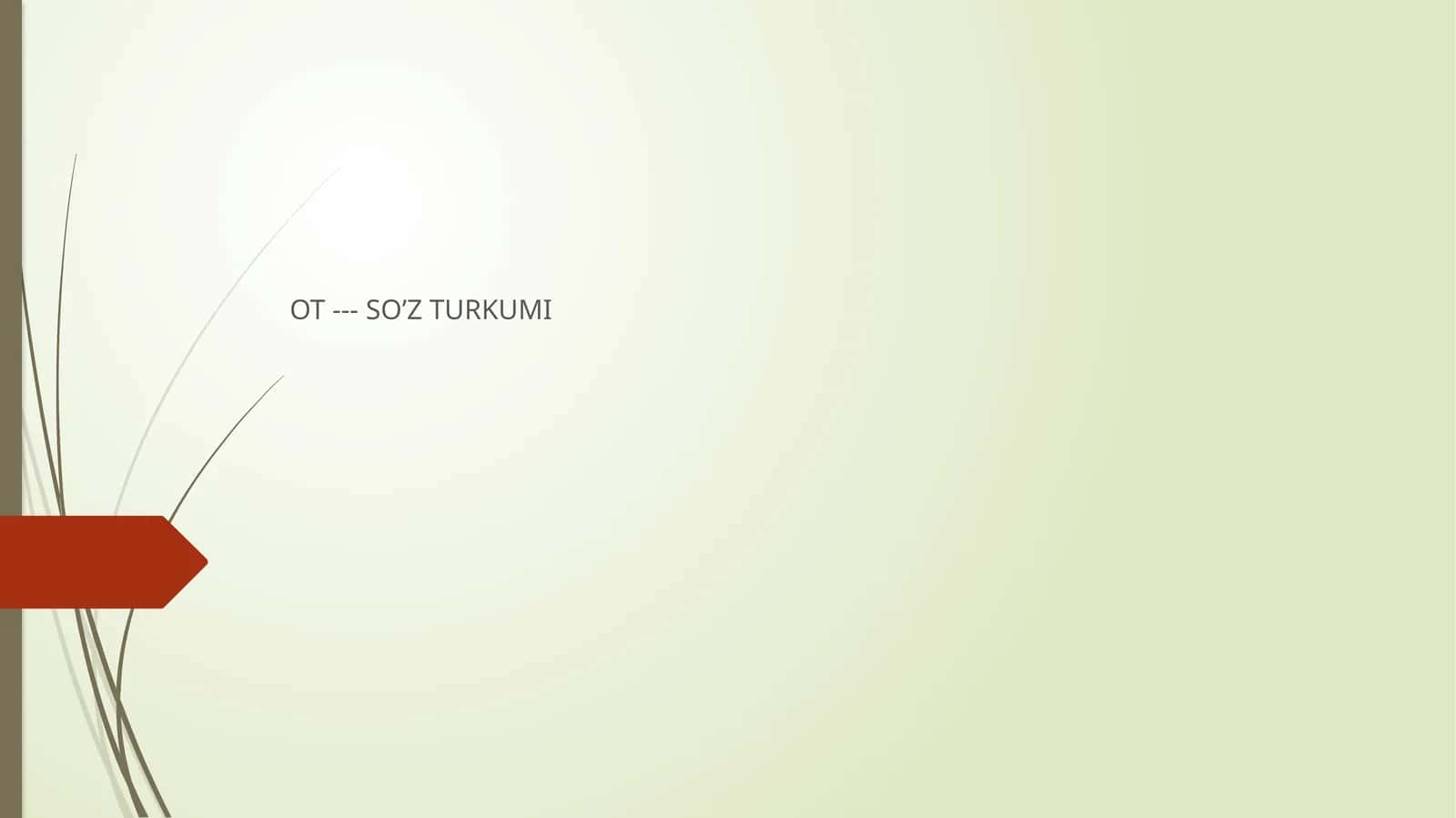 SO’Z TURKUMI 1