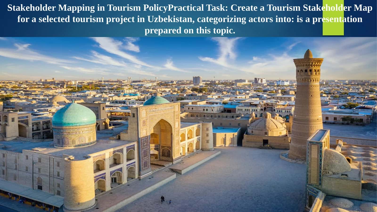Stakeholder Mapping in Tourism Policy Practical Task 1