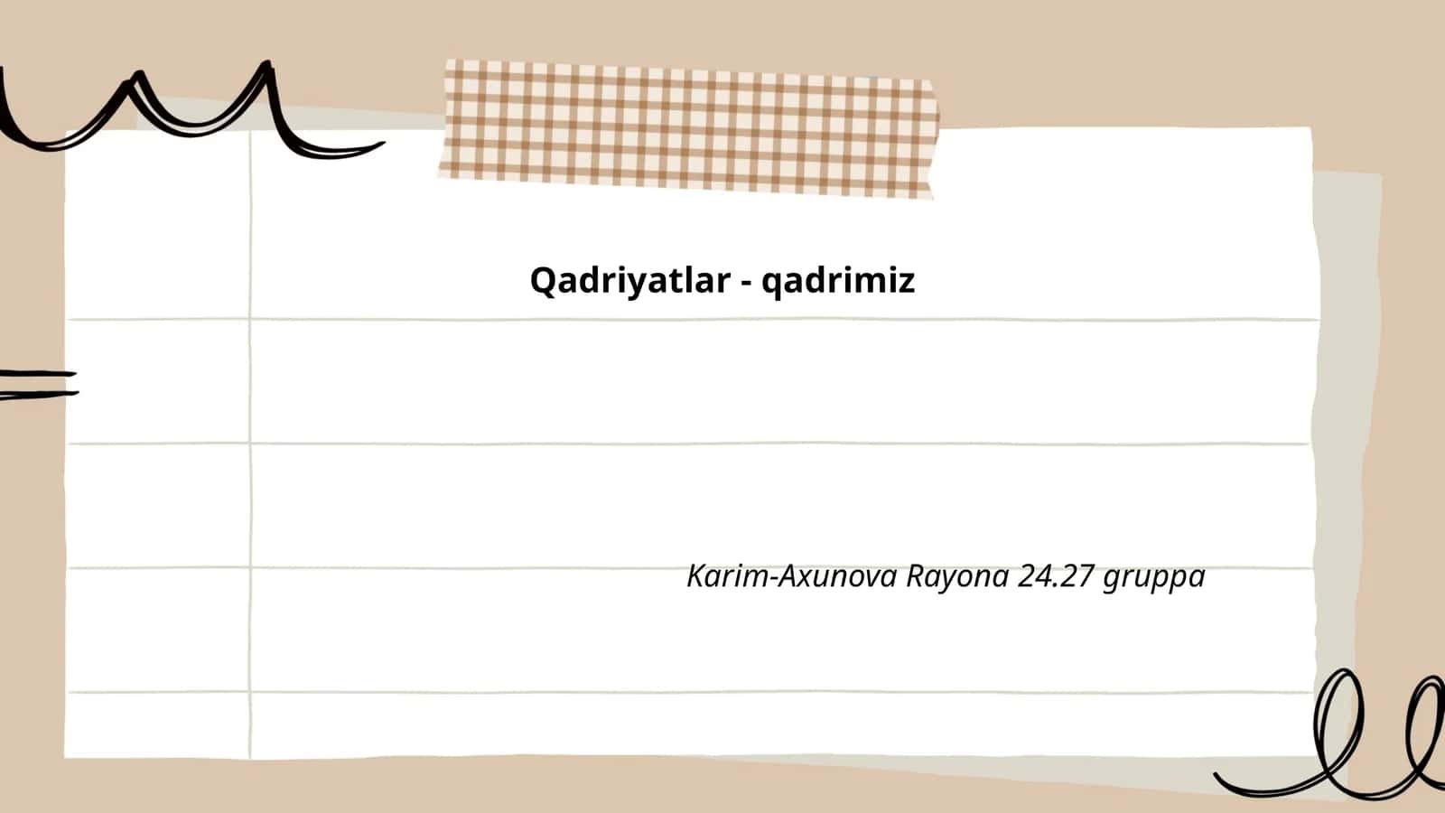 O'zbek qadriyatlari va milliy o'zlik 1
