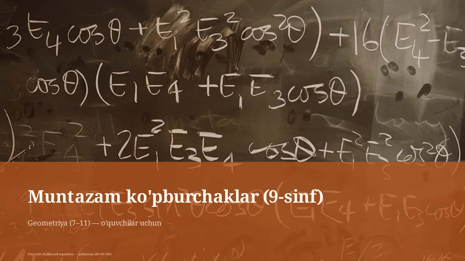 Muntazam ko'pburchaklar (9-sinf) 1