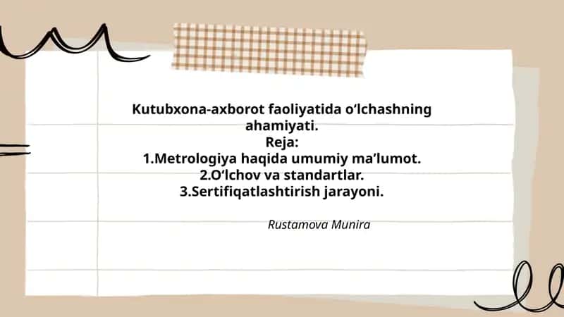 Kutubxona-axborot faoliyatida oʻlchashning ahamiyati 1