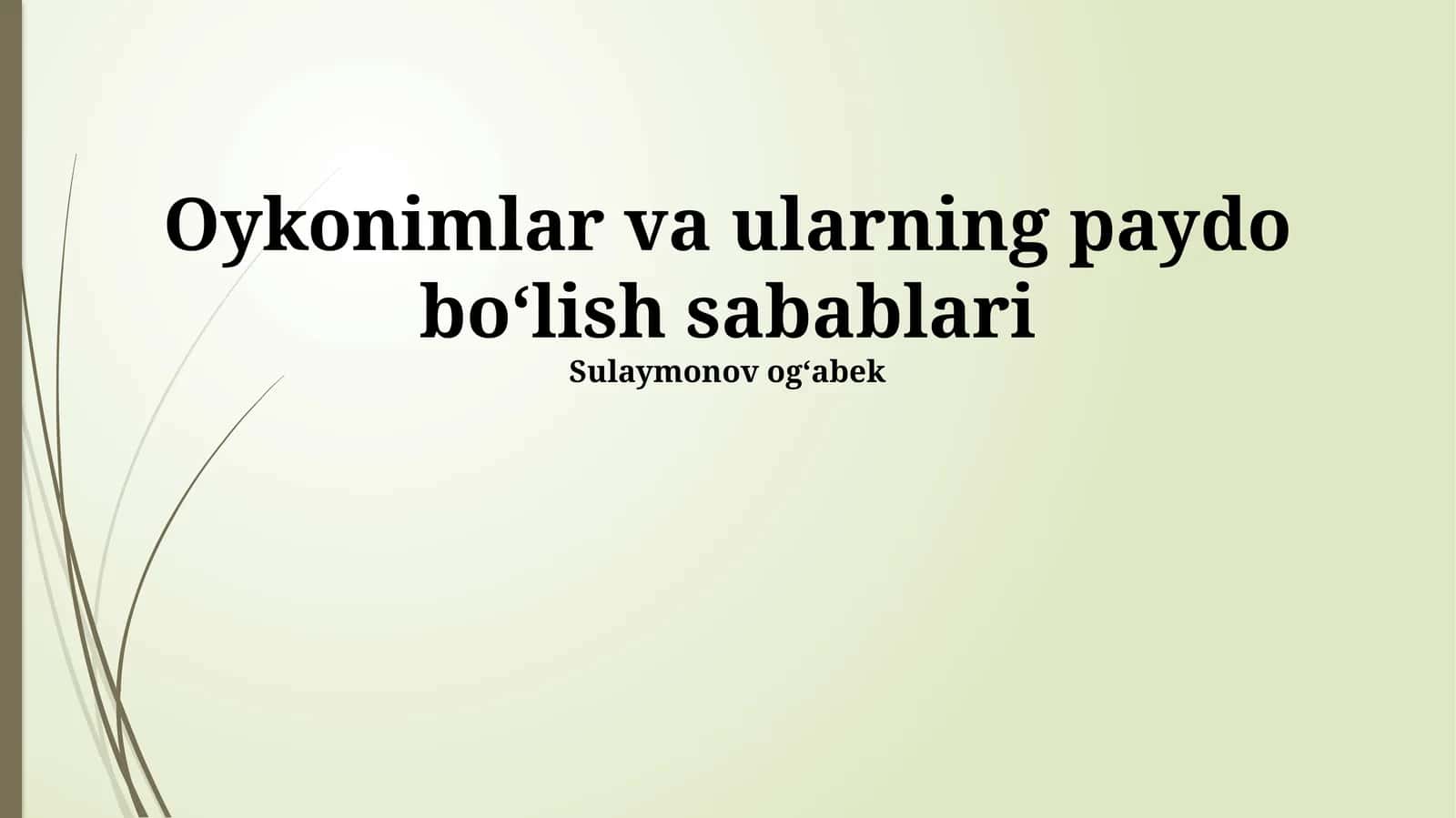 Onomastik tadqiqotlar 1
