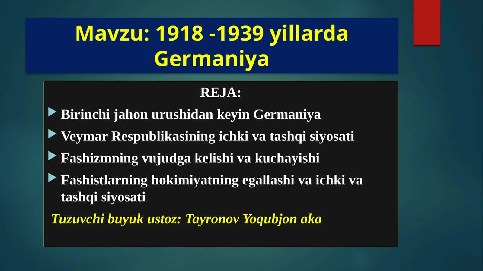 1918-1939yillarda Germaniya 1