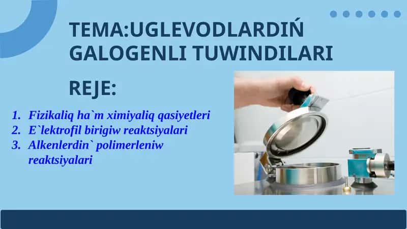 Galogenli tuwındılar 1