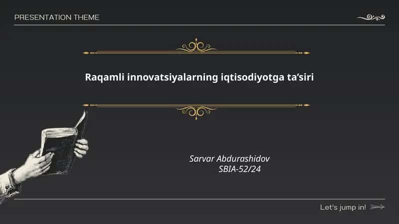 Raqamli texnologiyalarning iqtisodiy o'sishga ta'siri 1