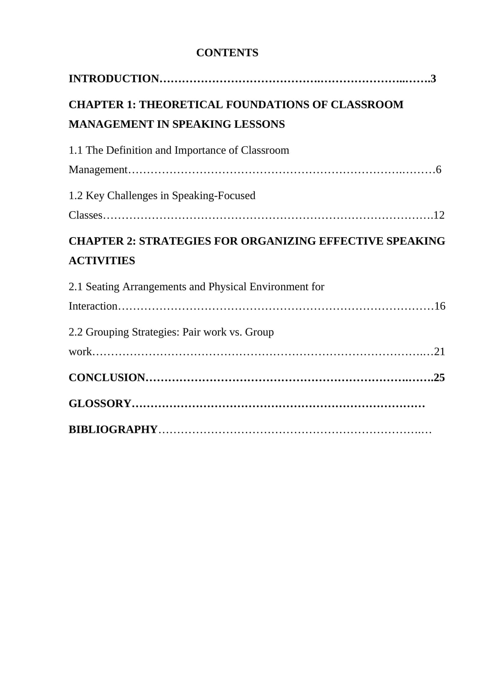 Theoretical Foundations of Classroom Management in Speaking Lessons 1