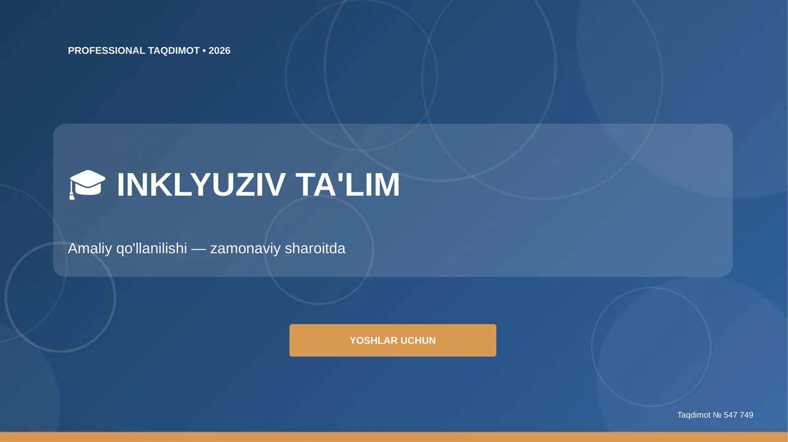 INKLYUZIV TA'LIM 1