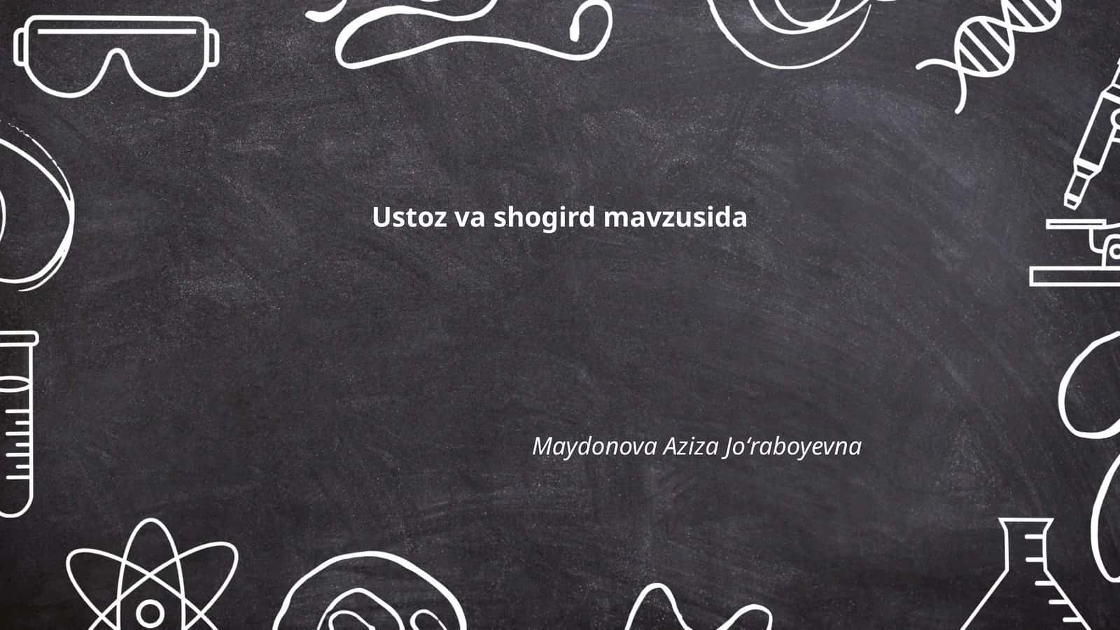 Ustoz va shogird munosabatlarining tarixi 1