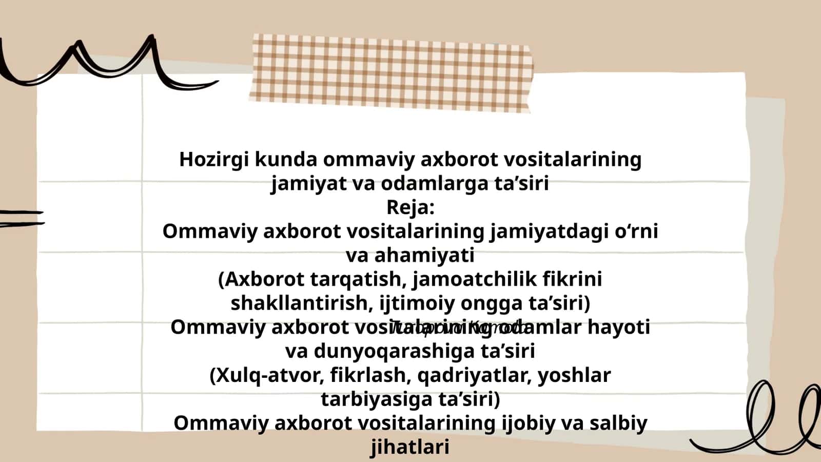 Ommaviy axborot vositalari 1