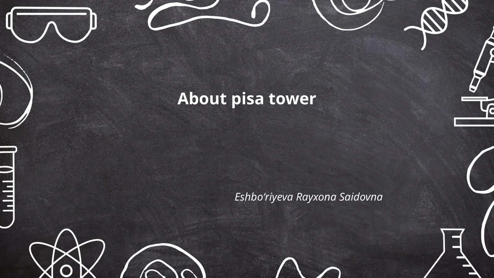 Pisa tower history 1