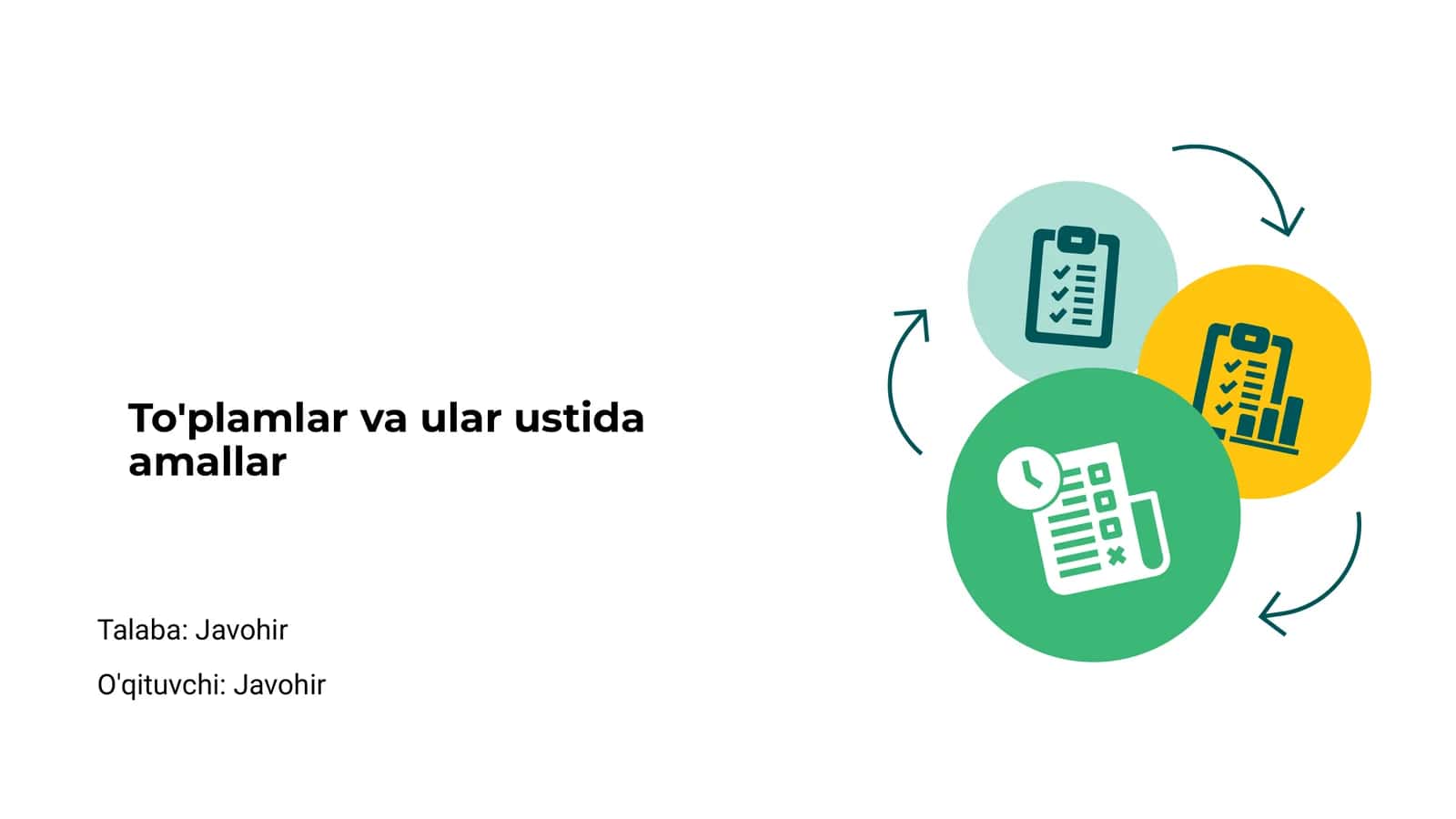 To'plamlar va ular ustida amallar 1