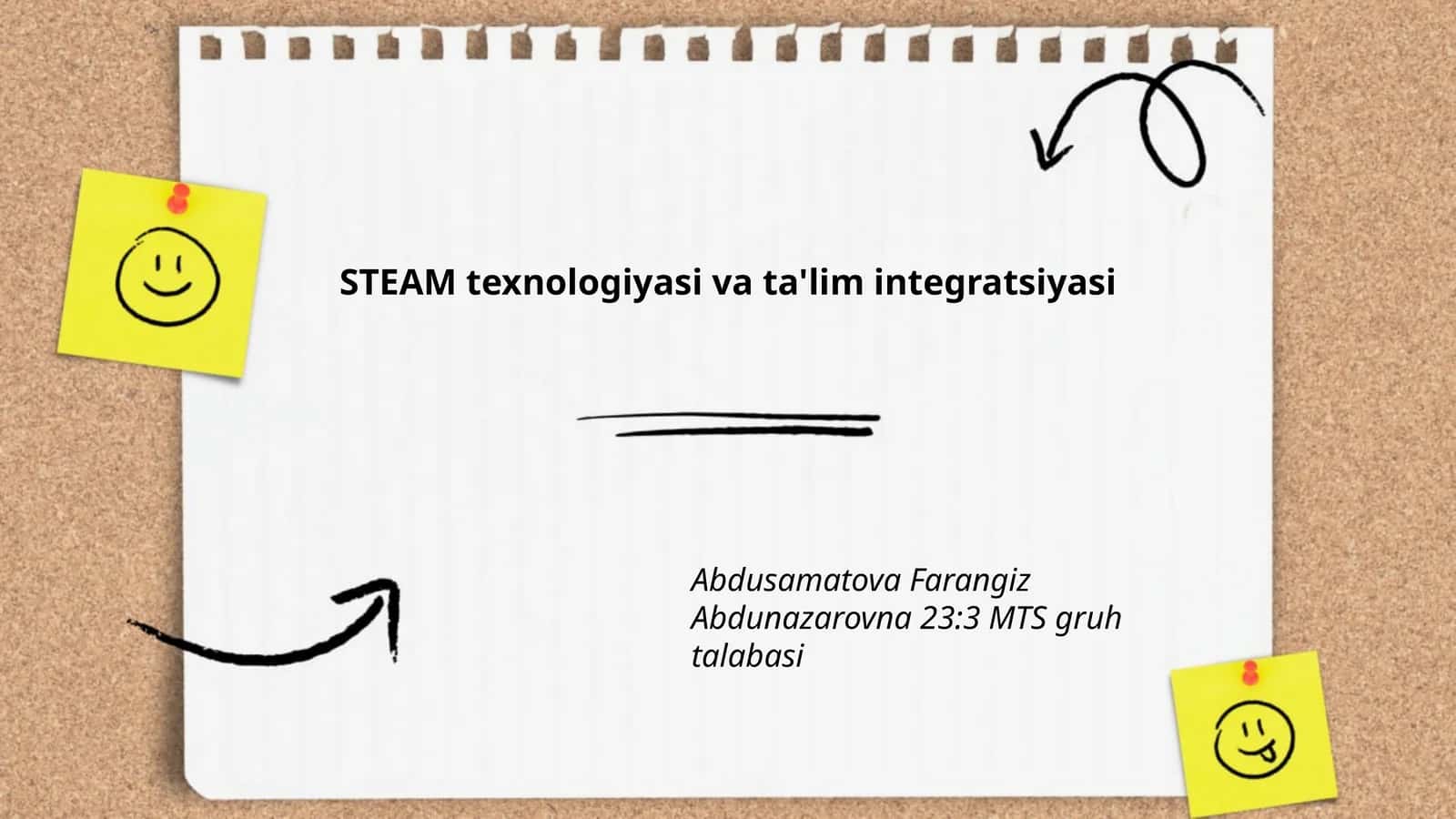 STEAM texnologiyasi va ta'lim integratsiyasi 1