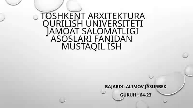 Sog'liq nisaqlash tizimi 1