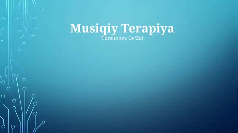 Musiqiy Terapiya 1
