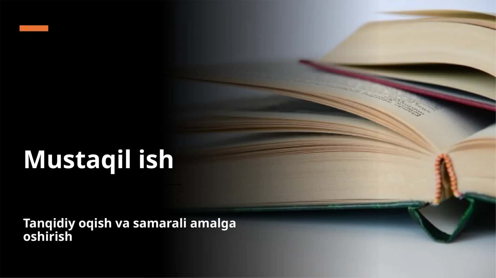 Tanqidiy o’qish, va samarali amalga oshirish 1