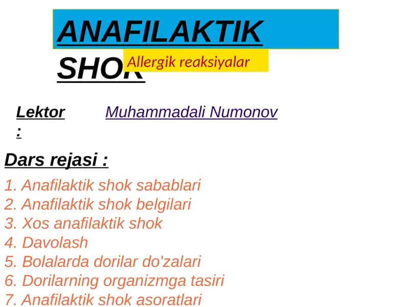 ANAFILAKTIKSHOK 1