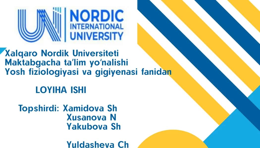 Xalqaro Nordik Universiteti Maktabgacha Ta'lim yo'nalishi 1