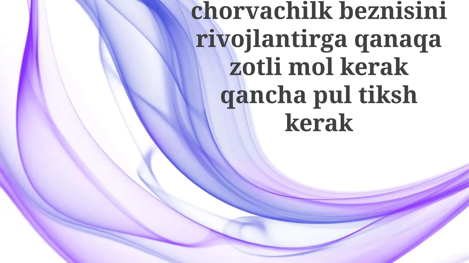 Zarur Moliyaviy Sarmoyalar 1
