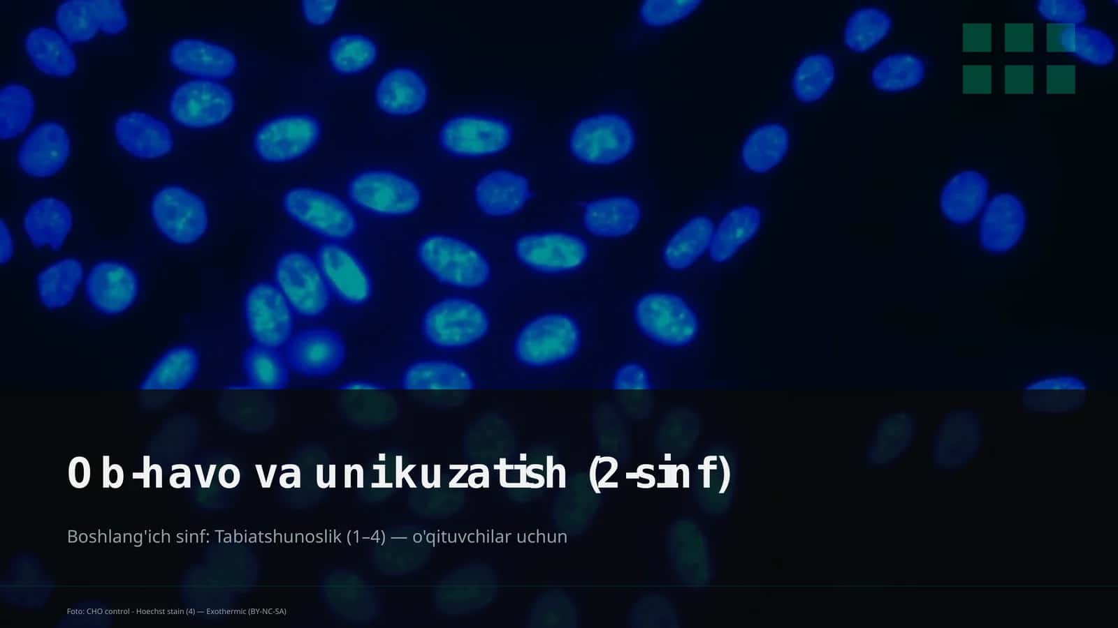 Ob-havo va uni kuzatish (2-sinf) 1