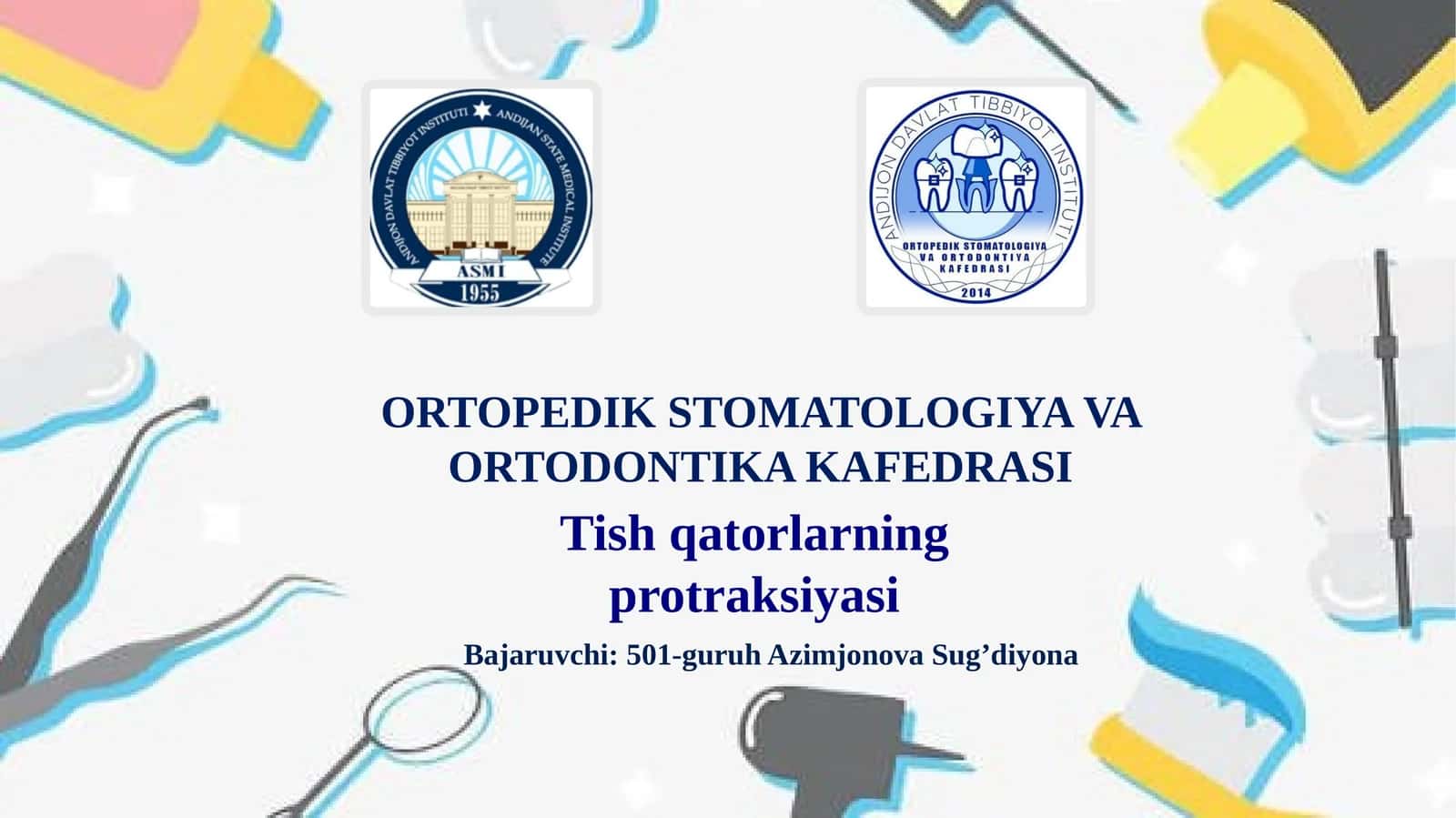 Tish qatorlarning protraksiyasi 1