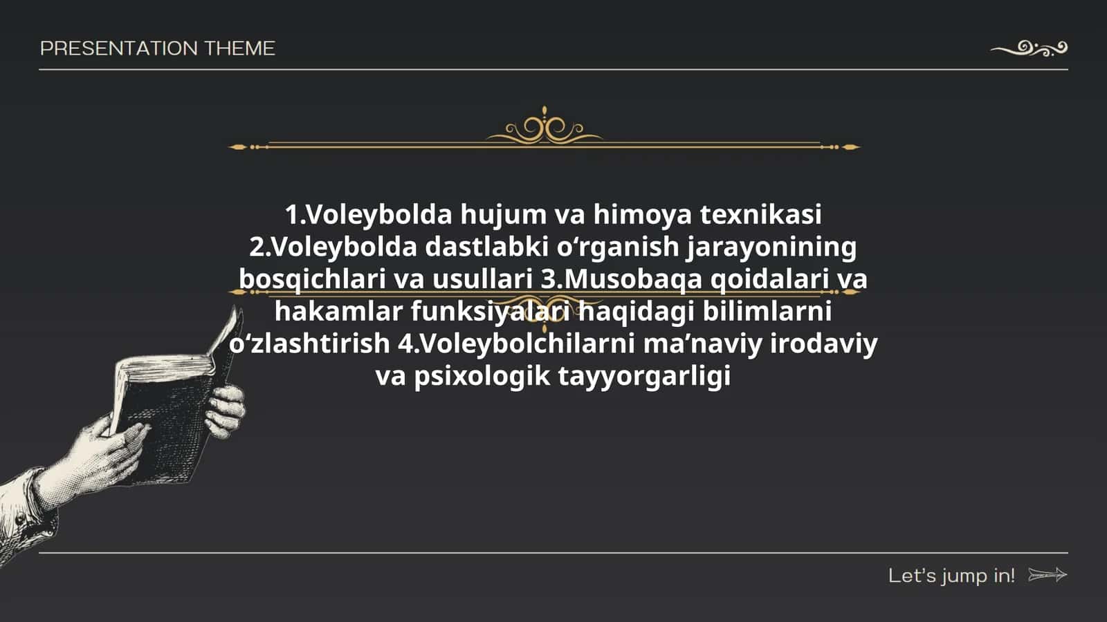 Voleybolda hujum va himoya texnikasi 1