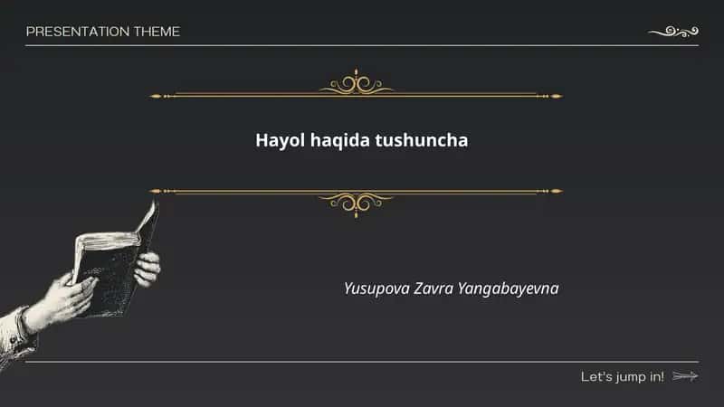 Hayol haqida tushuncha 1