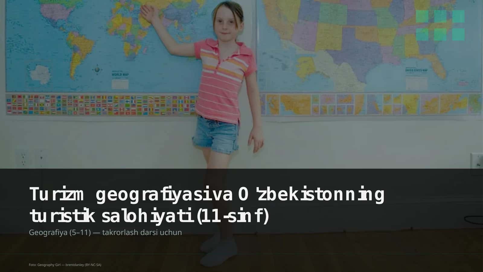 Turizm geografiyasi va O'zbekistonning turistik salohiyati (11-sinf) 1