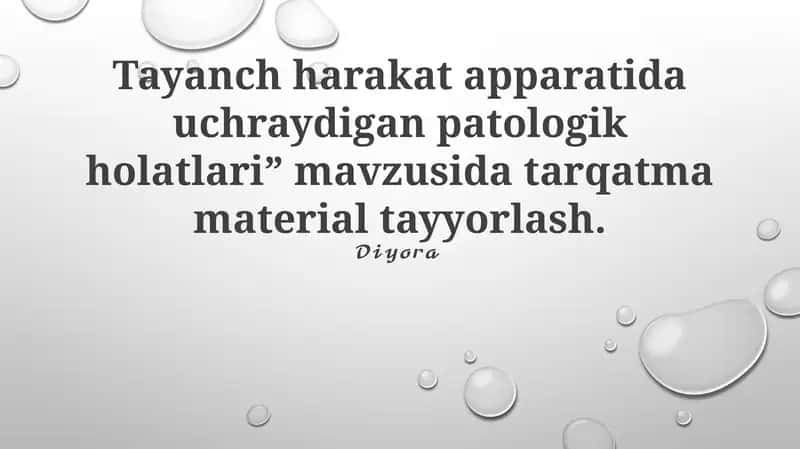 Harakat-tayanch tizimining patologik holatlari 1