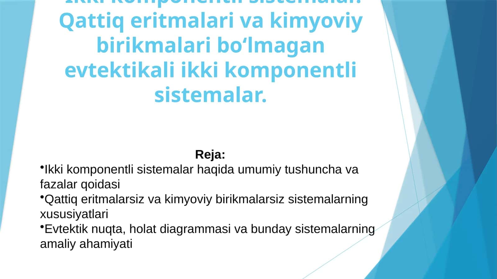 Ikkikomponentli sistemalar 1