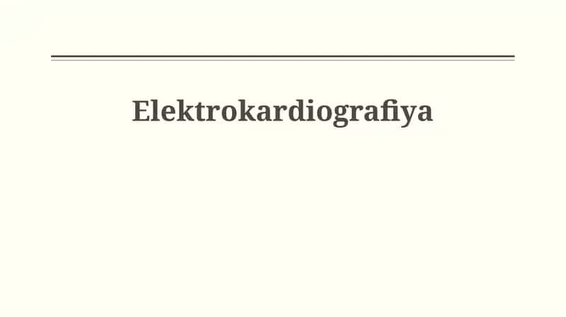 Elektrokardiografiya 1