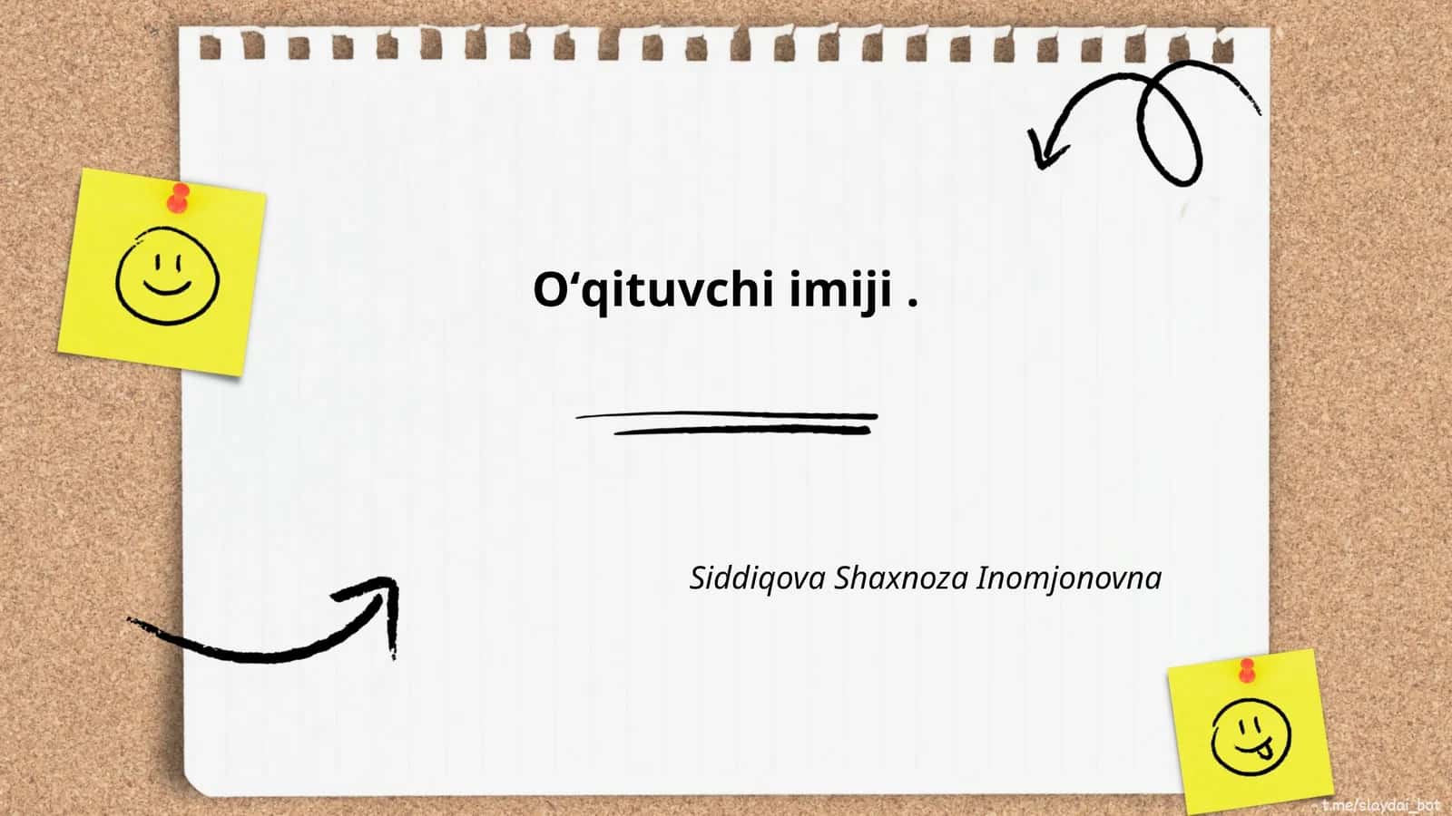 Oʻqituvchi Imiji 1