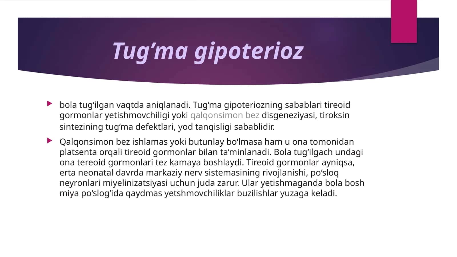Tug’ma gipoterioz 1