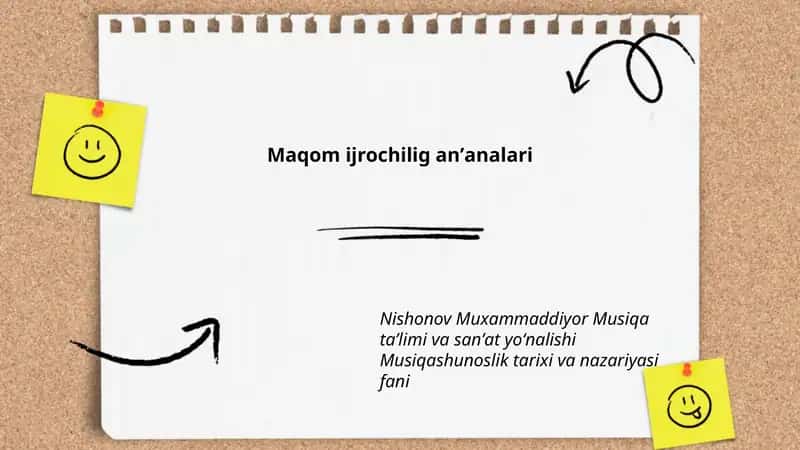 Maqom ijrochilig anʼanalari 1