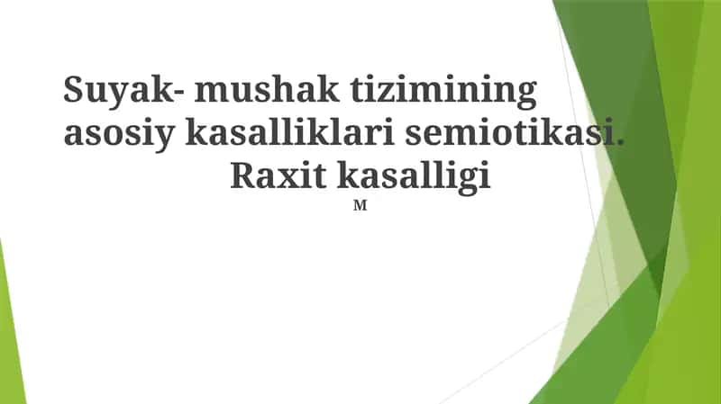 Raxit kasalligi 1