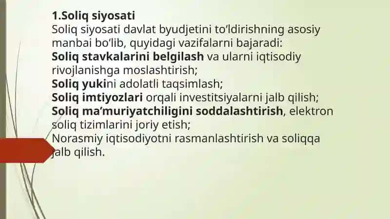 Soliqsiyosati 1