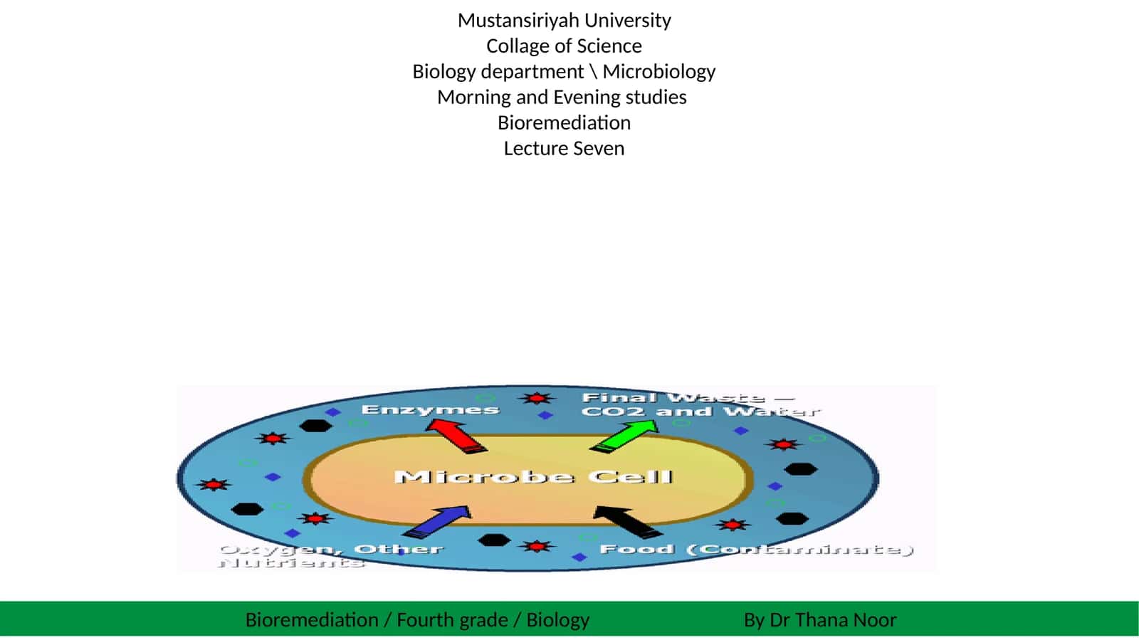 Bioremediation Lecture 1