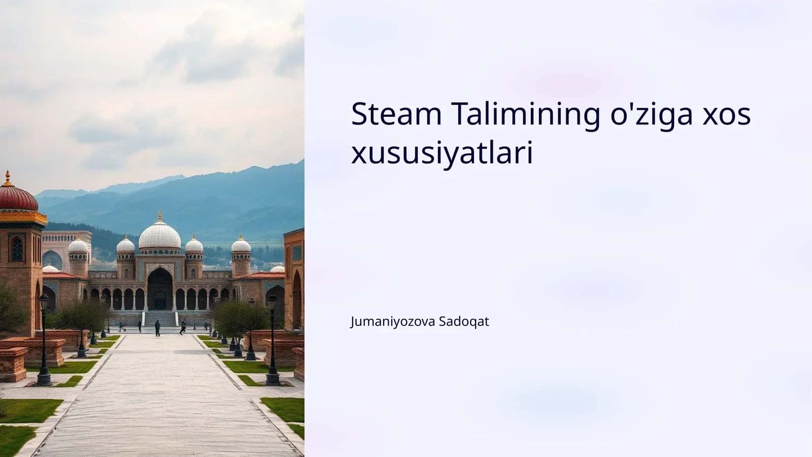 Steam Ta'limi 1