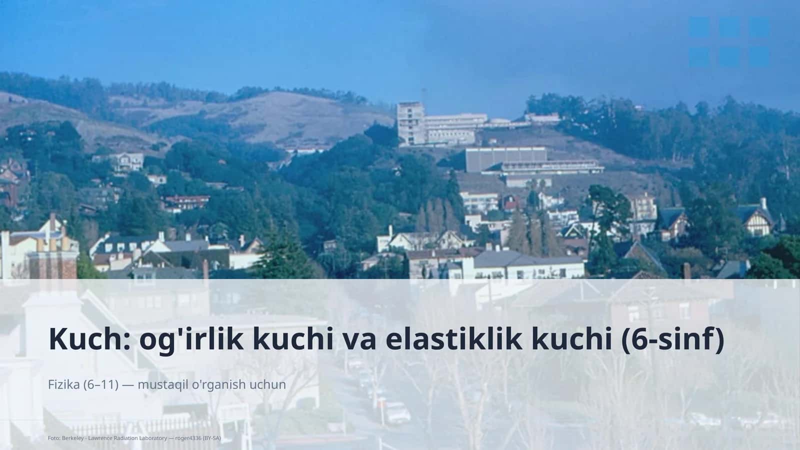 Fizika (6–11) — mustaqil o'rganish uchun 1