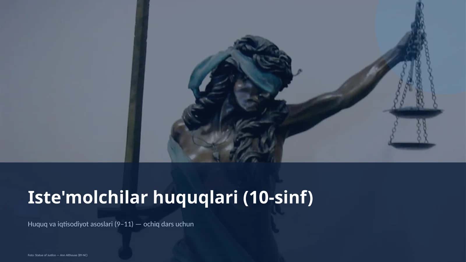 Iste'molchilar huquqlari (10-sinf) 1