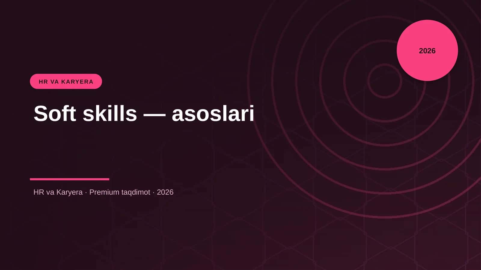 Soft skills — asoslari 1