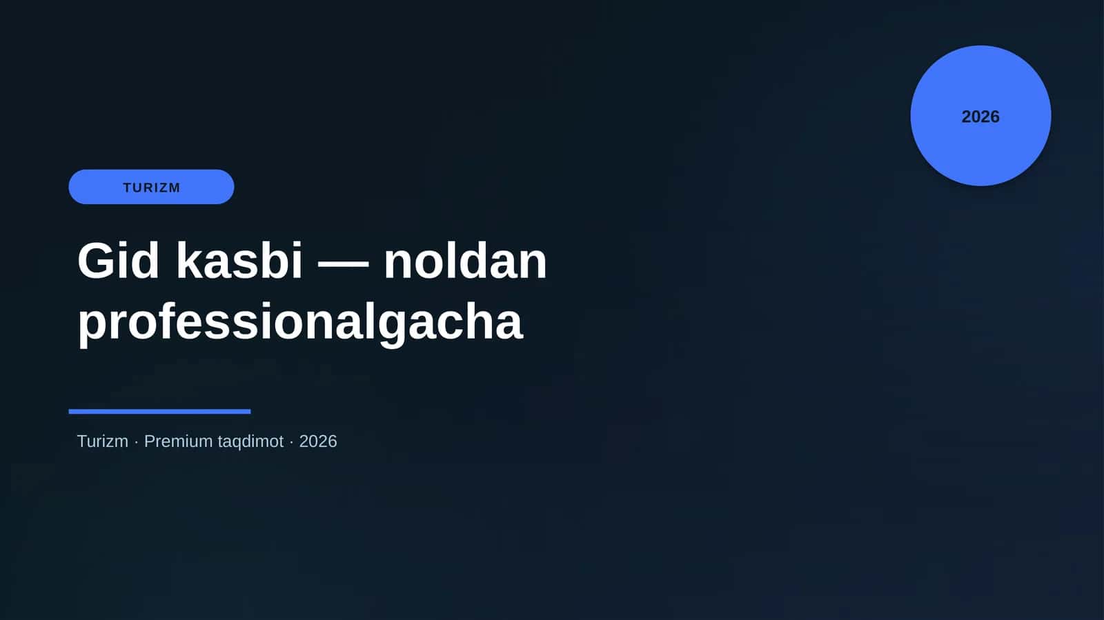 Gid kasbi — noldan professionalgacha 1