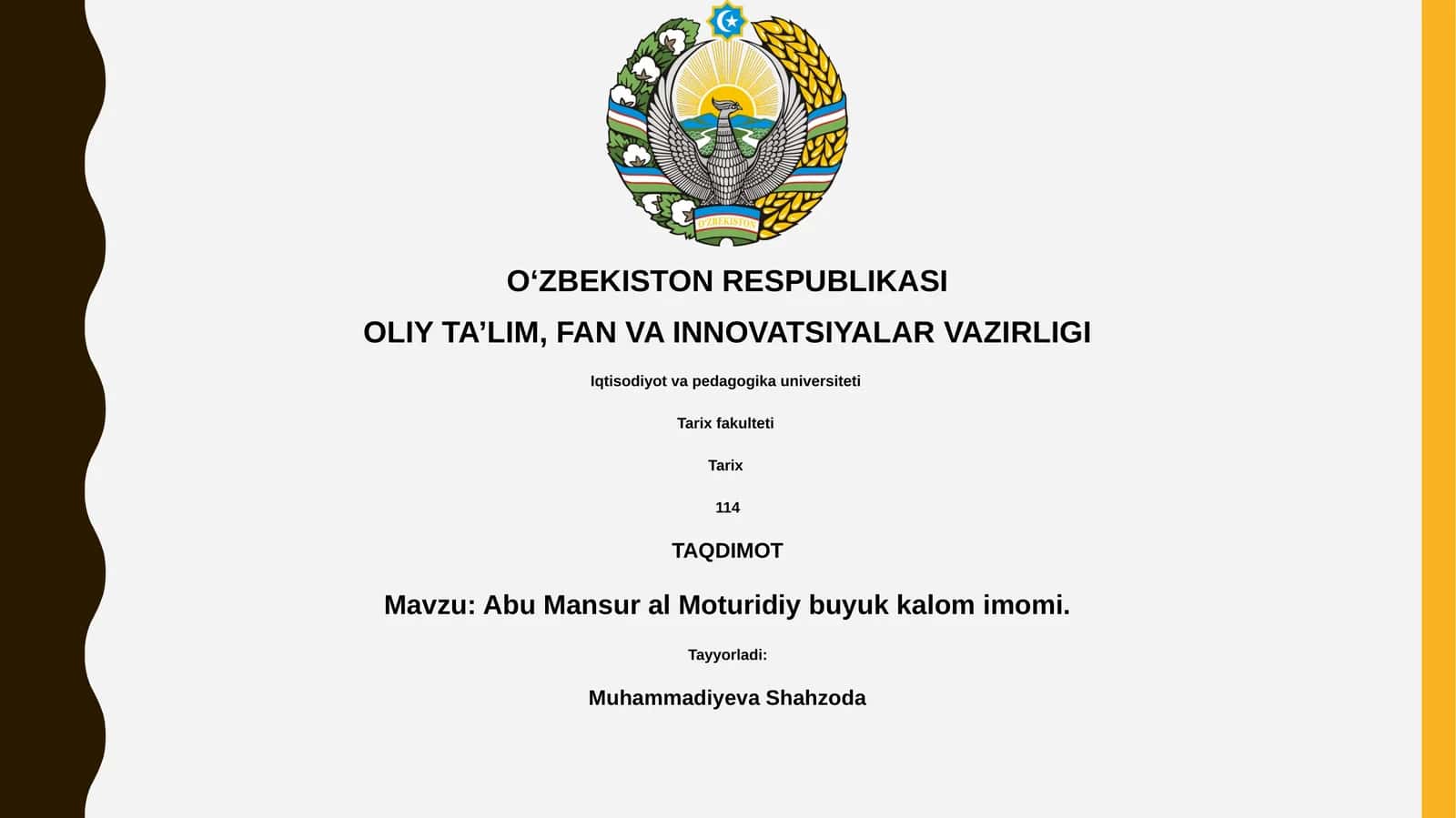 Abu Mansur al Moturidiy buyuk kalom imomi 1