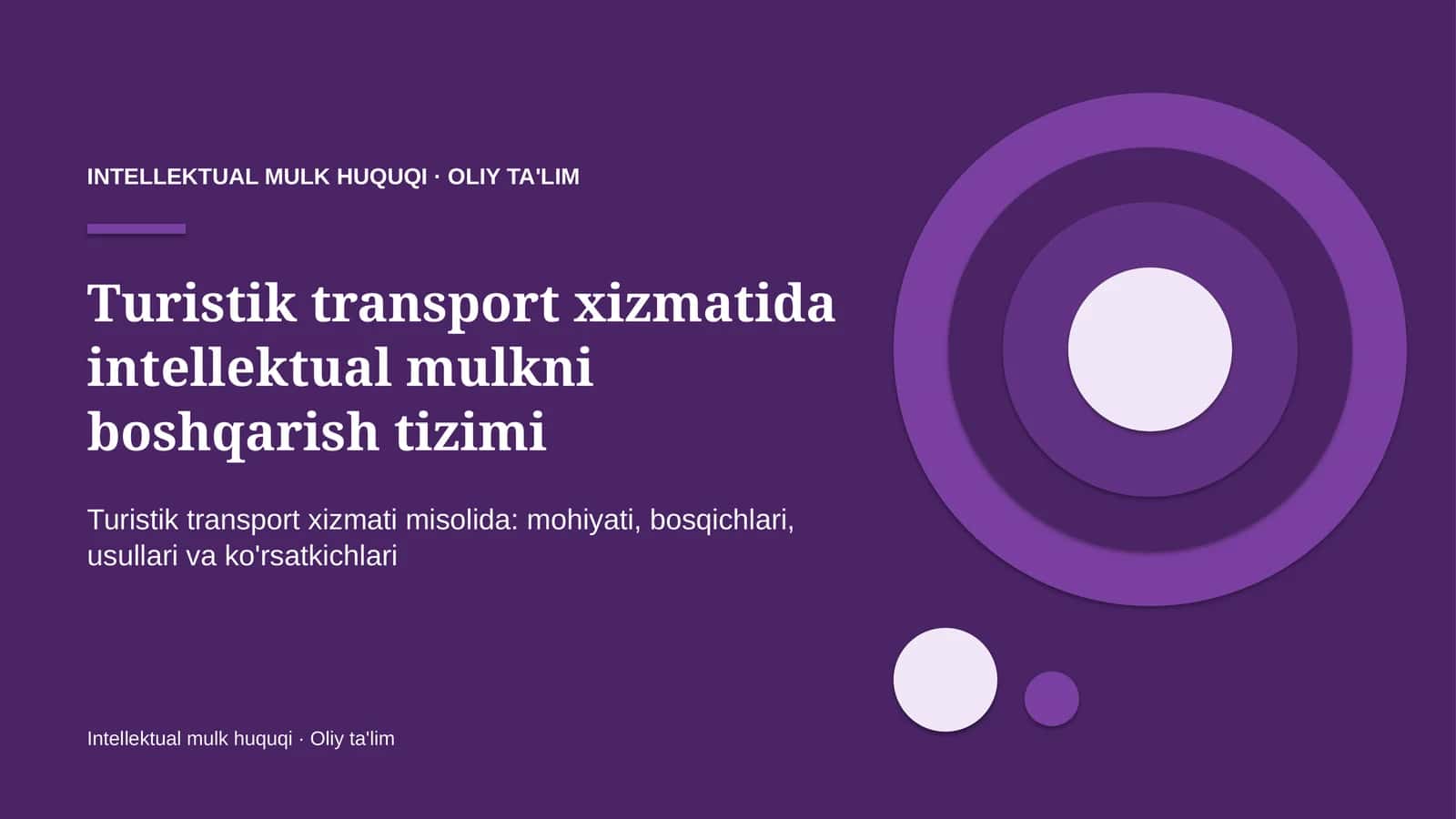 turistik transport xizmatida intellektual mulkni boshqarish tizimi 3225 1