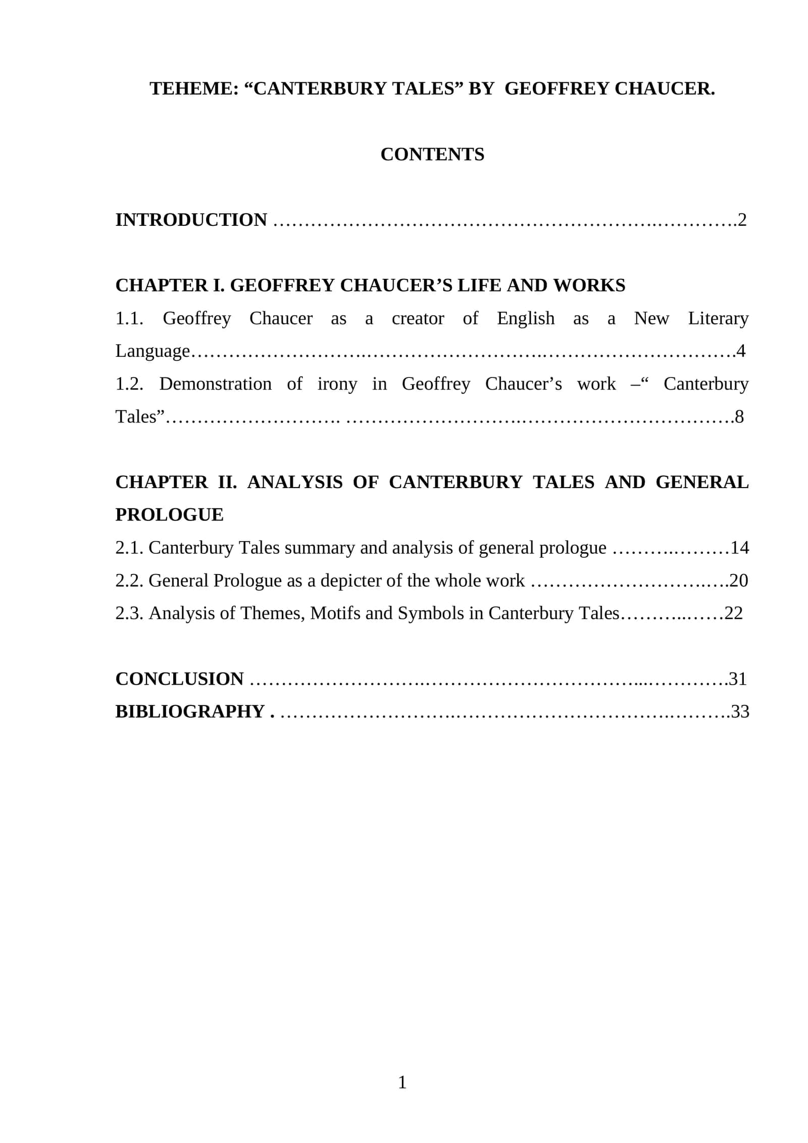 Canterbury tales  by  Geoffrey Chaucer 1