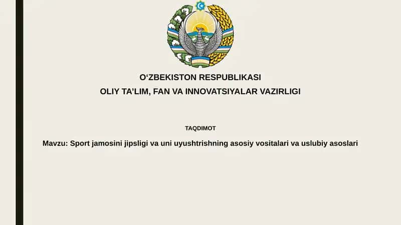Sport ixtisoslashuvi 1