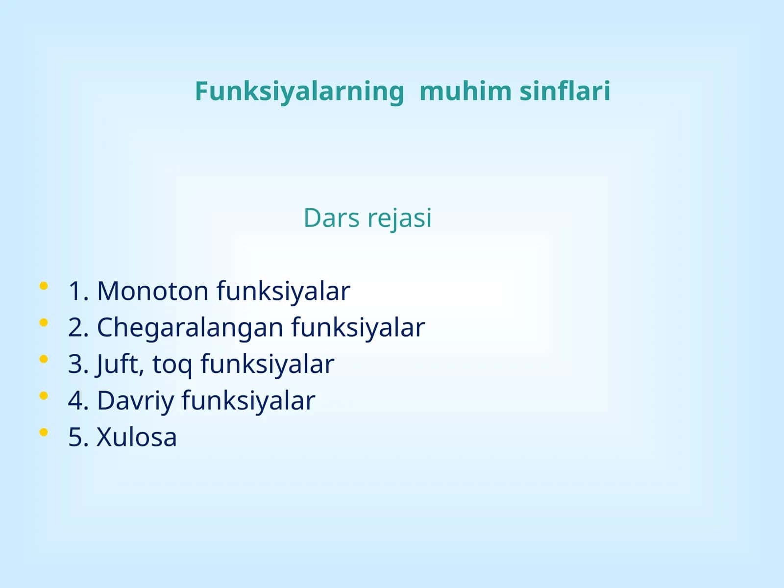 Funksiyalarningmuhimsinflari 1