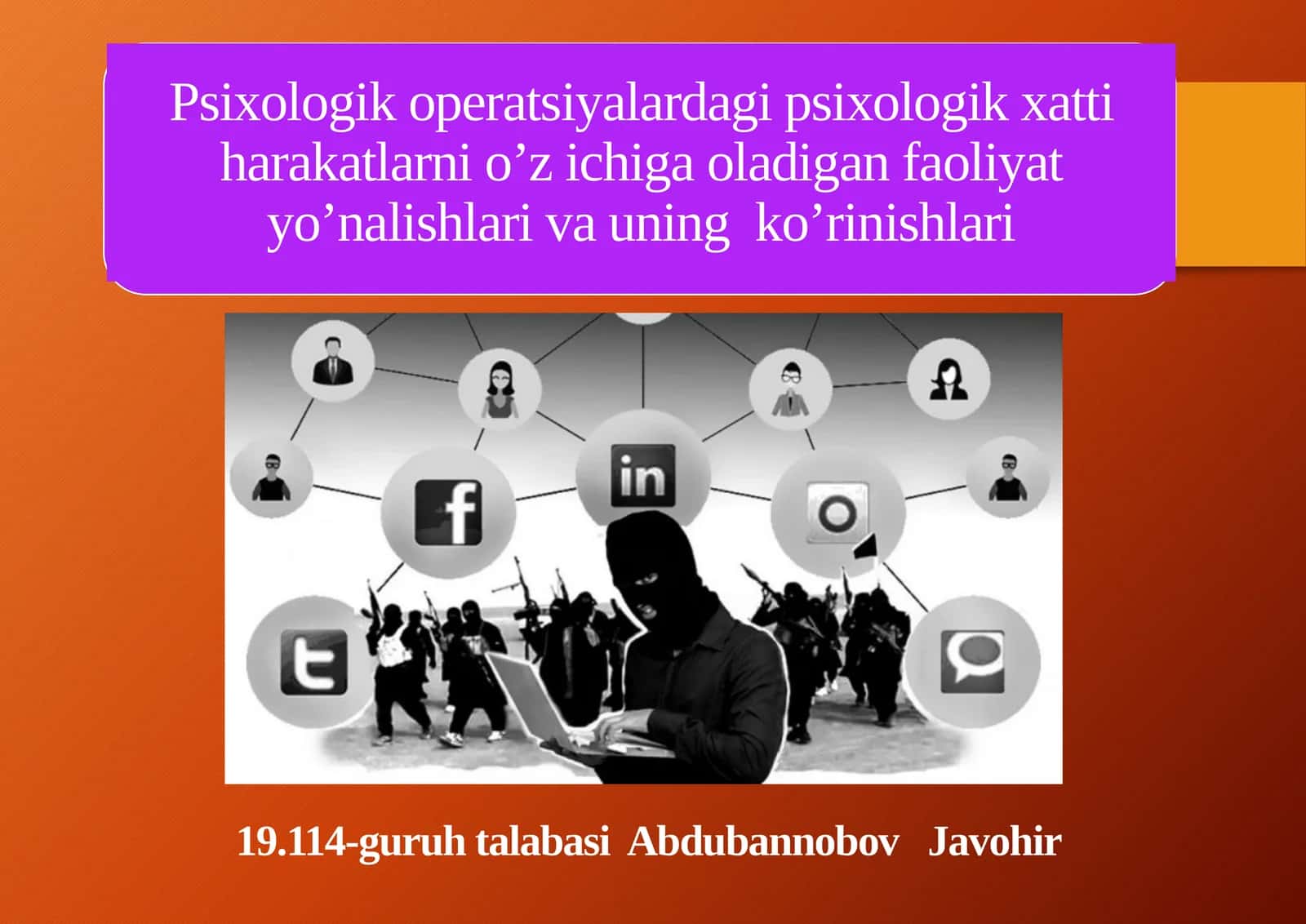 Psixologikoperatsiyalarda gipsixologik xatti-harakatlar 1