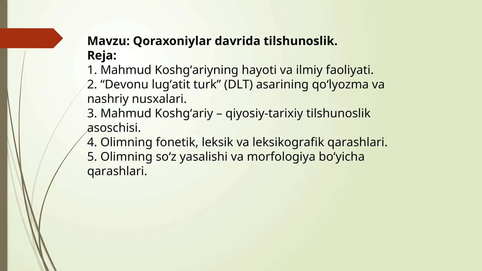 Qoraxoniylar davri o‘zbek tilshunosligi 1