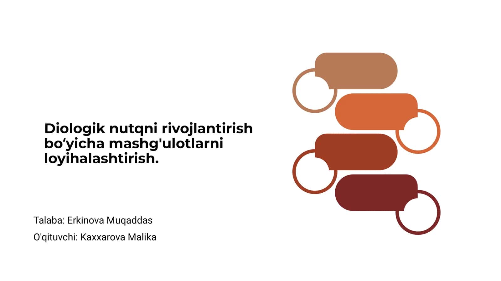 Diologik nutqni rivojlantirish bo‘yicha mashg'ulotlarni loyihalashtirish 1