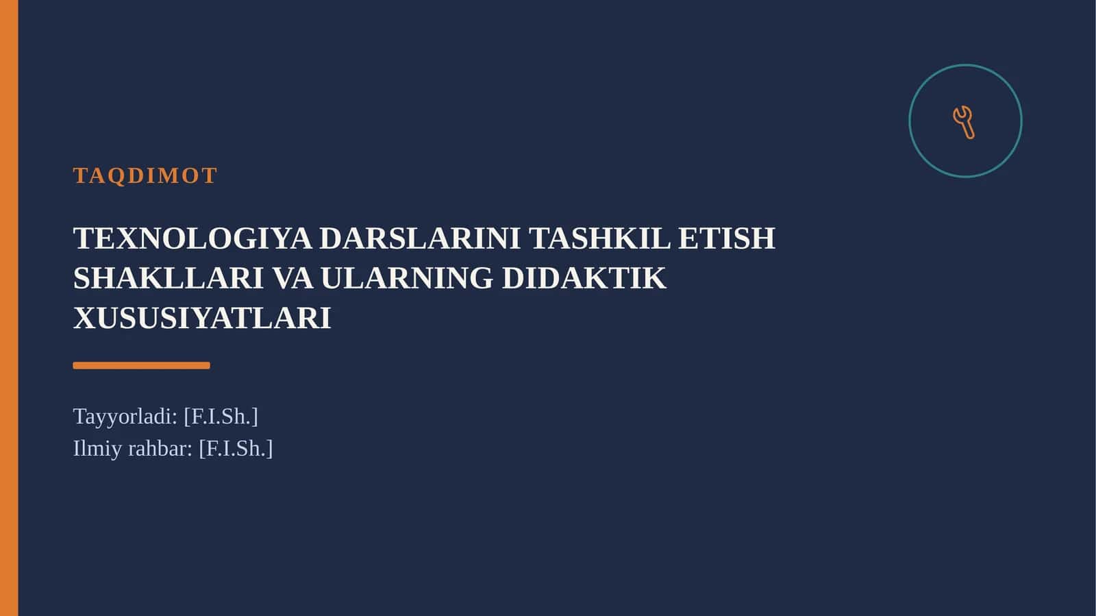TEXNOLOGIYA DARSLARINI TASHKIL ETISH SHAKLLARI VA ULARNING DIDAKTIK XUSUSIYATLARI 1